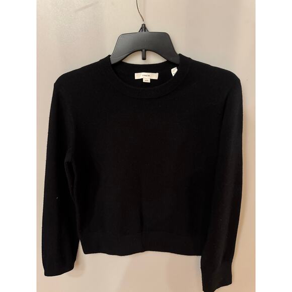 Vince Black Wool & Cashmere Crewneck Sweater - XS - Picture 1 of 5